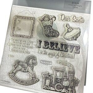 Close To My Heart My Acrylix D1518 Christmas Delights Clear Stamps Holiday Set